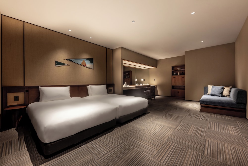 デラックス スイート サウナ オーシャンビュー 客室の設備とサービス1 | 伊豆リトリート 熱川粋光 by 温故知新