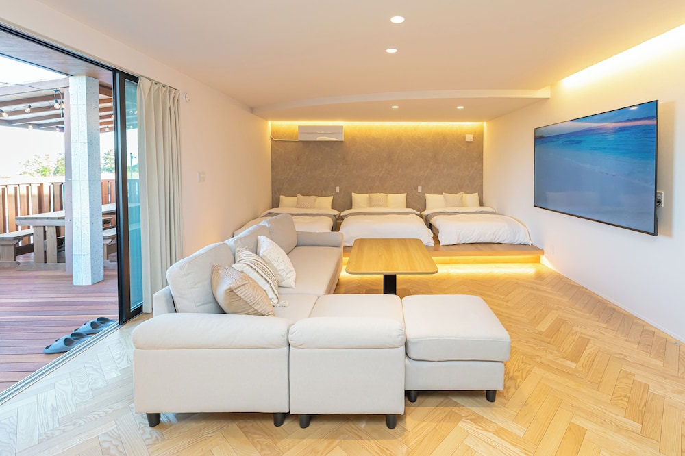 デラックス ヴィラ 禁煙 オーシャンフロント 客室1 | RUSHあわじ荘 CANARIYA - セルフチェックインのみ