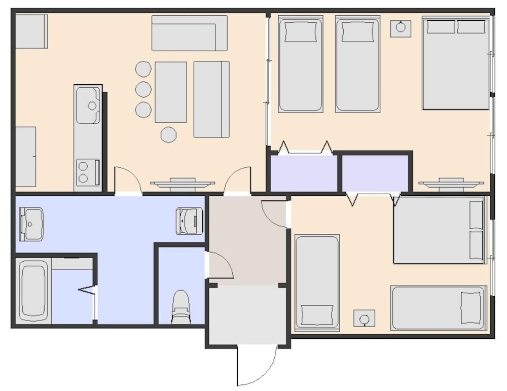 ベーシック アパートメント 禁煙 フロアマップ0 | 大阪築港