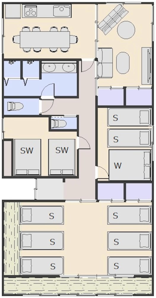 ベーシック アパートメント 禁煙 フロアマップ0 | 大阪築港