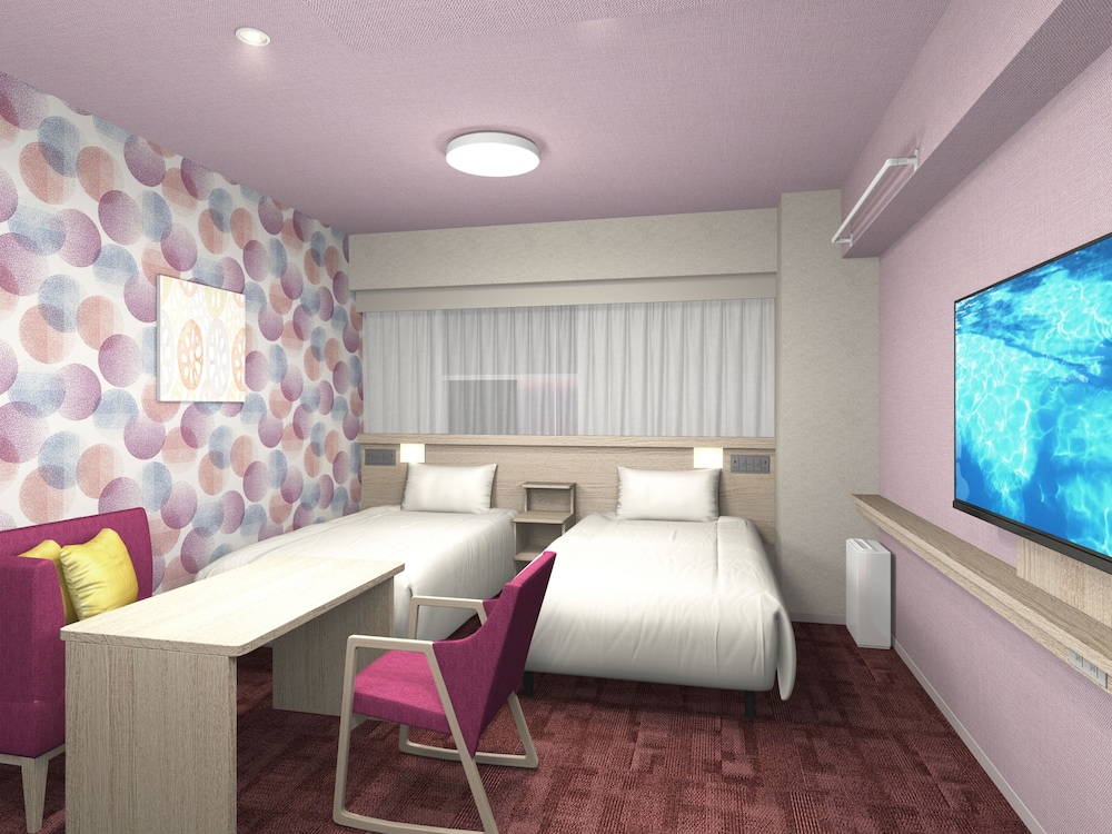 ツインルーム＋ソファベッド　洗濯機・レンジ付 禁煙 | たびのホテル阿蘇熊本空港