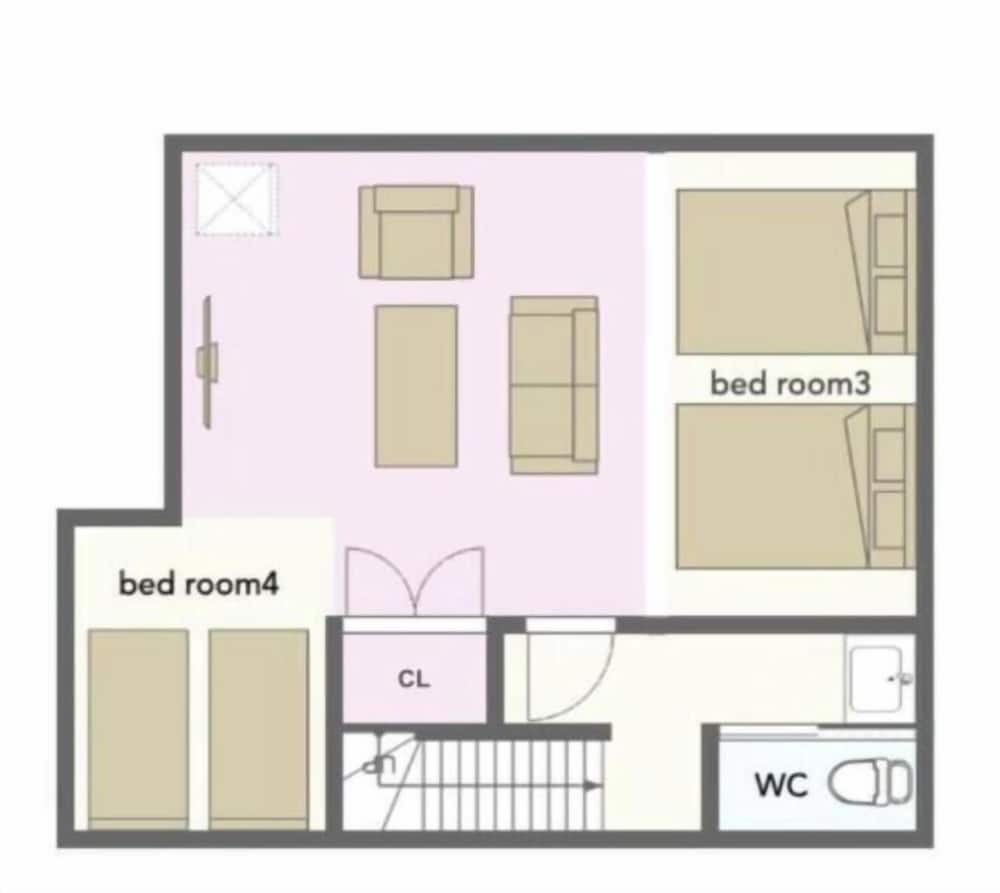 ヴィラ フロアマップ1 | かんたろうもねたろうの円宿