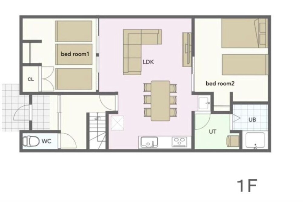 ヴィラ フロアマップ0 | かんたろうもねたろうの円宿