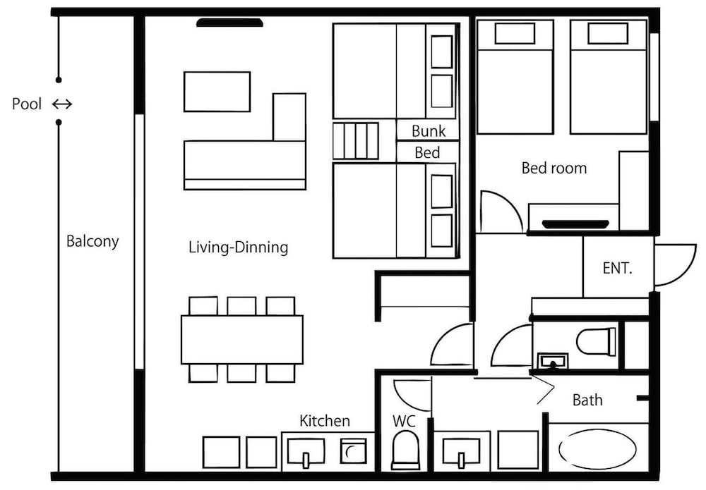 コンドミニアム 禁煙 プールビュー 客室0 | ヤンバルプールコンド屋我地 by COLDIO