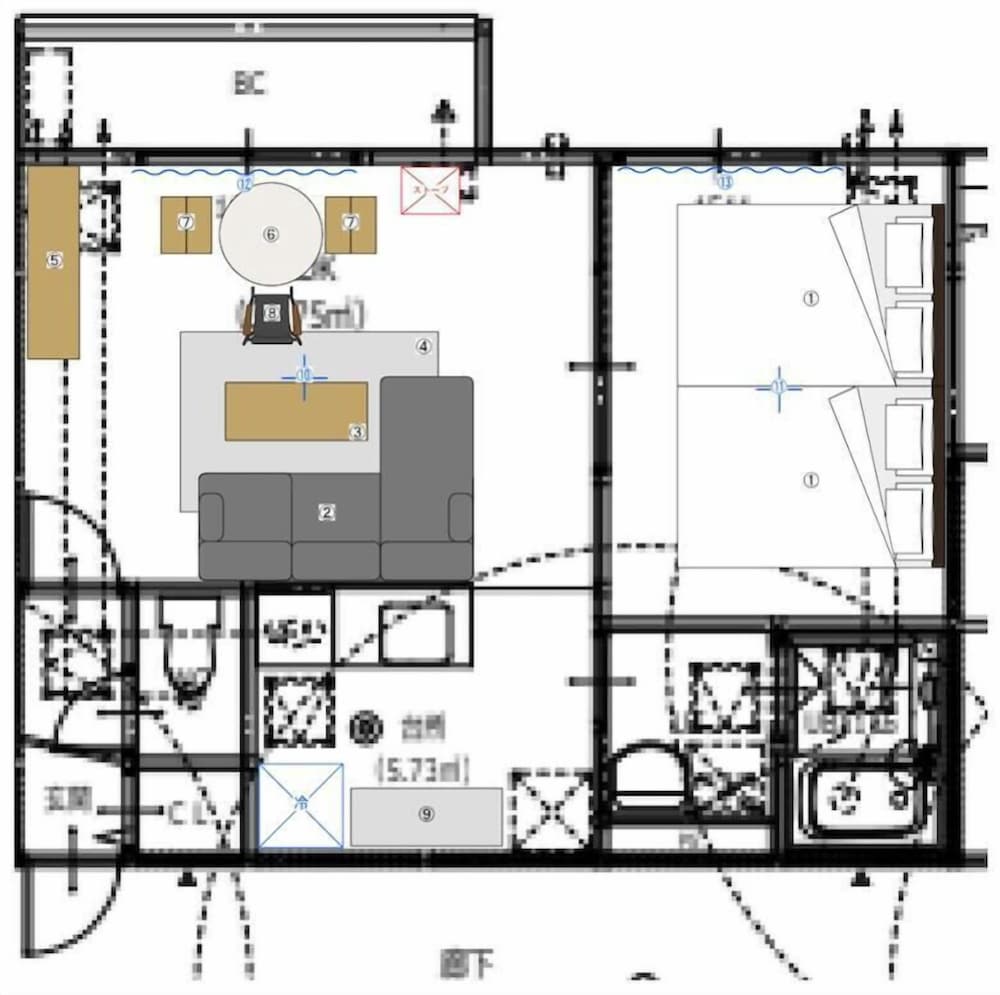 アパートメント フロアマップ0 | HILLS NISEKO 206