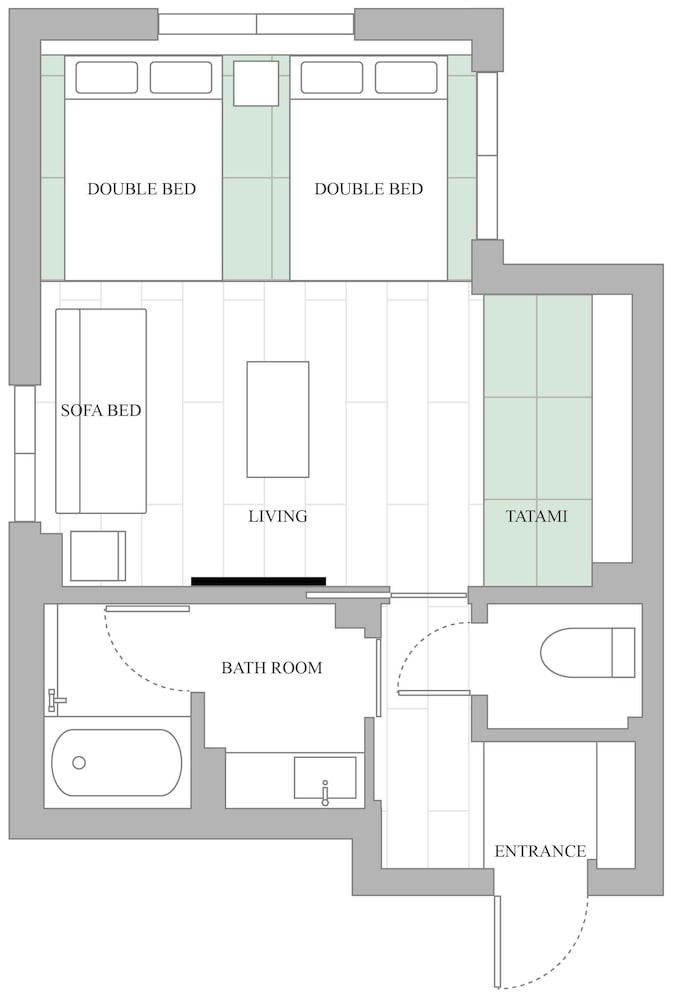 デラックス ルーム フロアマップ0 | グレイスステイ広島平和公園