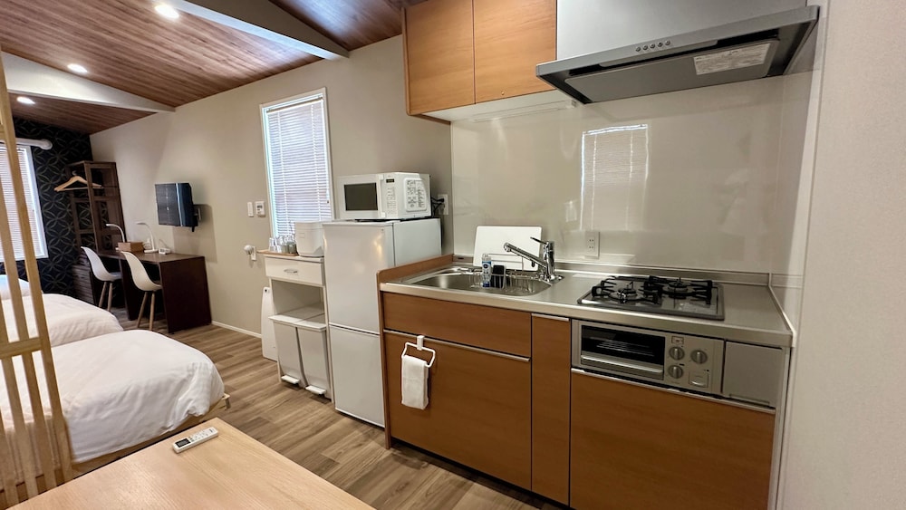 YF-3(最大5名): ファミリー向け/軽食＆ビール(人数分)無料/駐車場有/禁煙 専用キッチン0 | Solana Smart INN富士山中湖