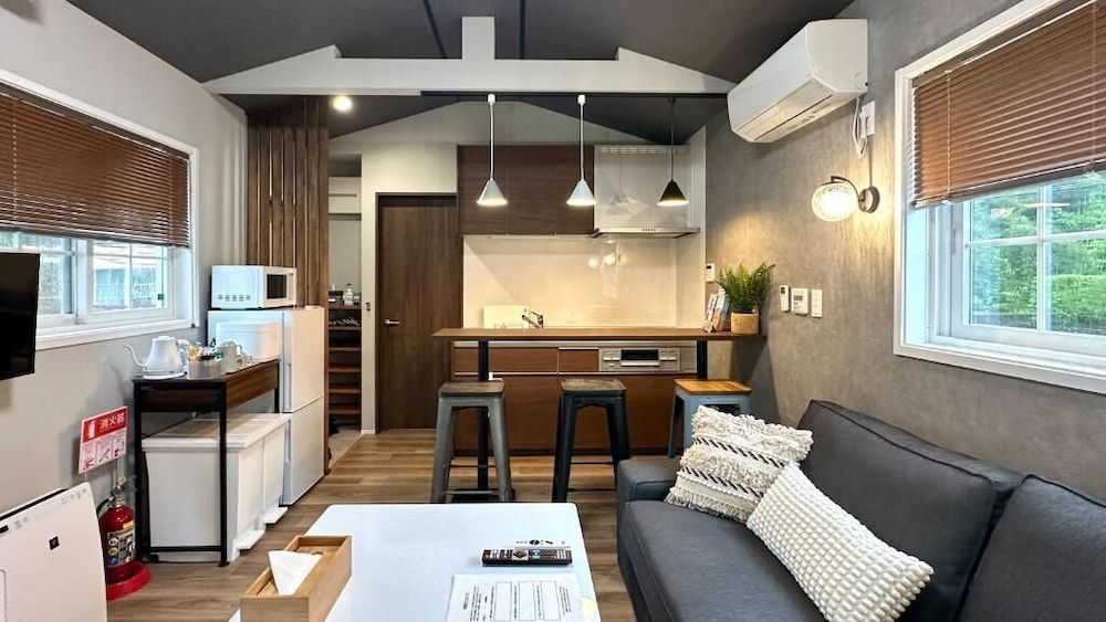 峰 Mine (最大5名)：焚火＆BBQグリル完備 禁煙 リビング エリア0 | Solana 富士御殿場