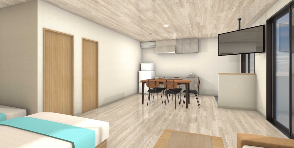 ラグジュアリー ヴィラ ベッド (複数台) キッチン ガーデンビュー | MIYAKOJIMA Blue Village HOTEL & SAUNA