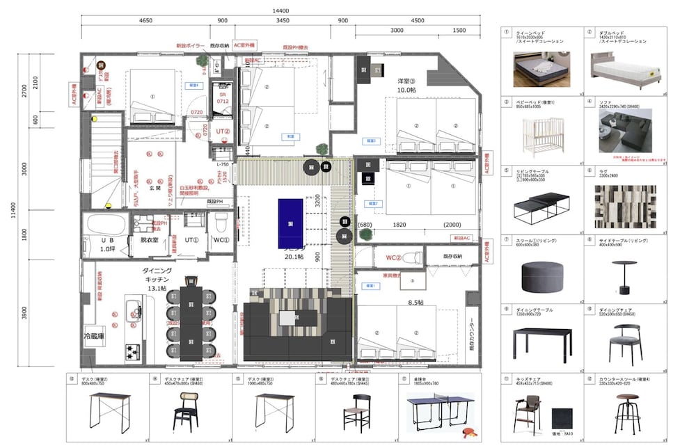 アパートメント フロアマップ0 | E-US SAKAEDORI HOUSE