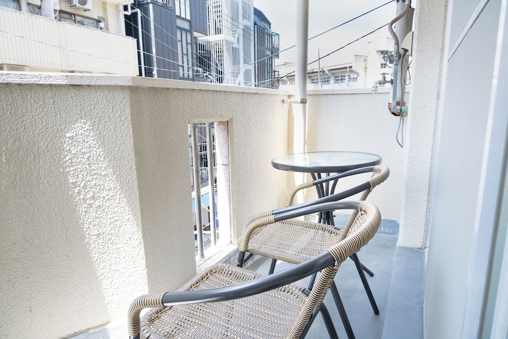 アパートメント 禁煙 (302) テラス / パティオ1 | Fukuoka Hakata Stay Balcony and Laundry