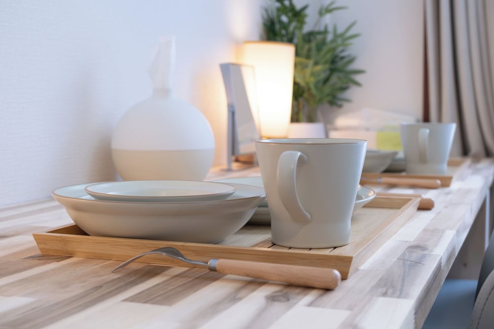 アパートメント 禁煙 (302) 専用キッチン0 | Fukuoka Hakata Stay Balcony and Laundry