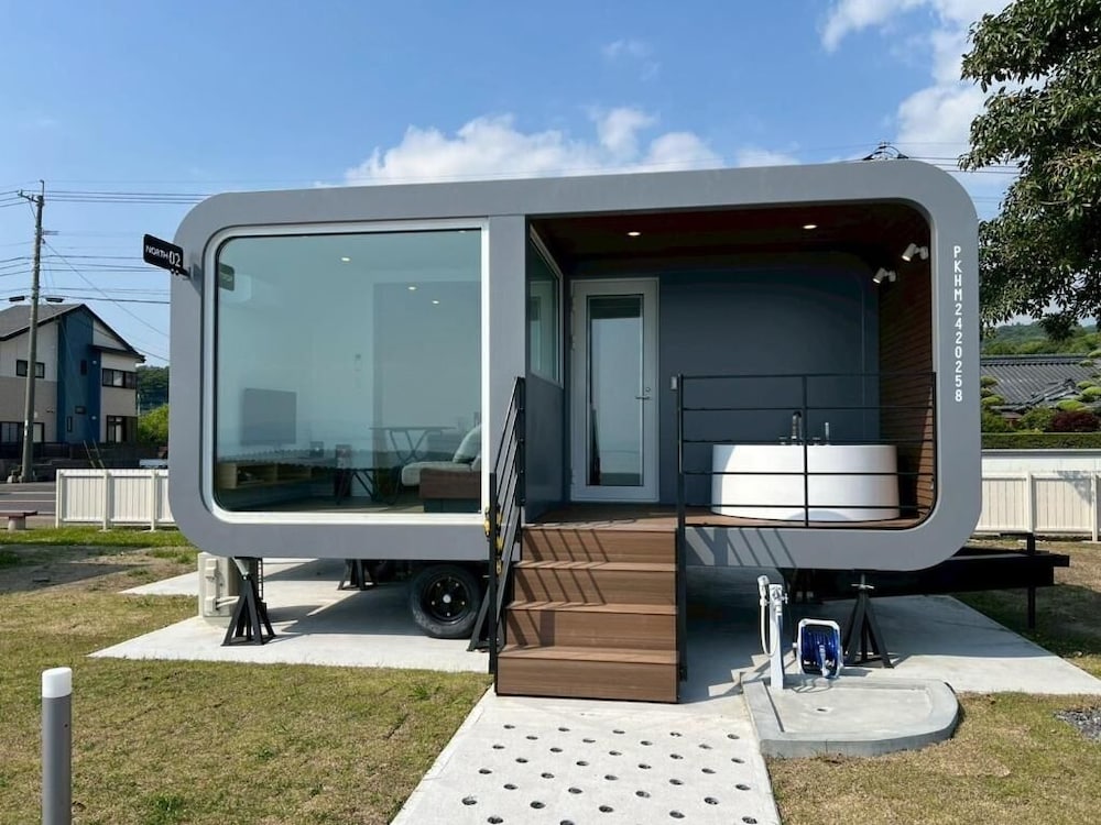 海眺望 露天ホットタブ付トレーラーN02/シングル*2 (禁煙) 客室2 | THOUSAND　GARDEN　TARUMIZU