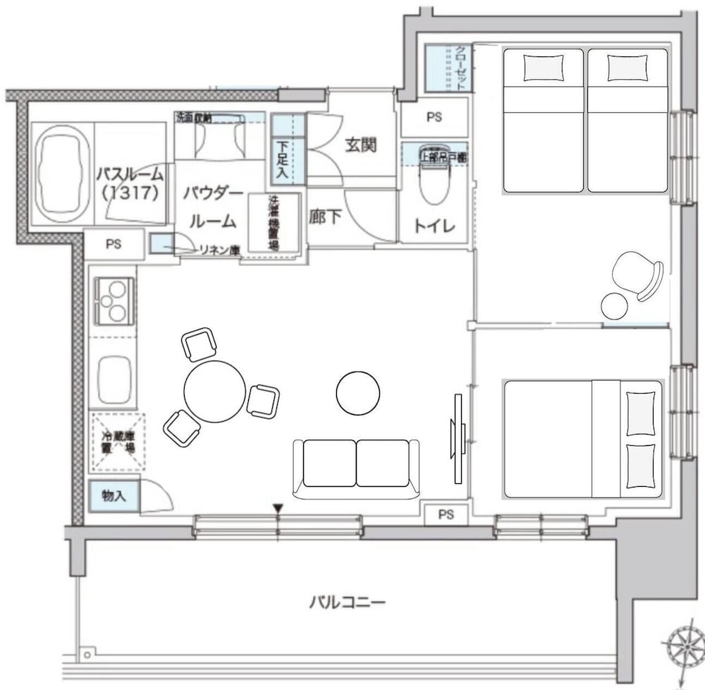 アパートメント フロアマップ0 | MONDOMIO ODORI 901