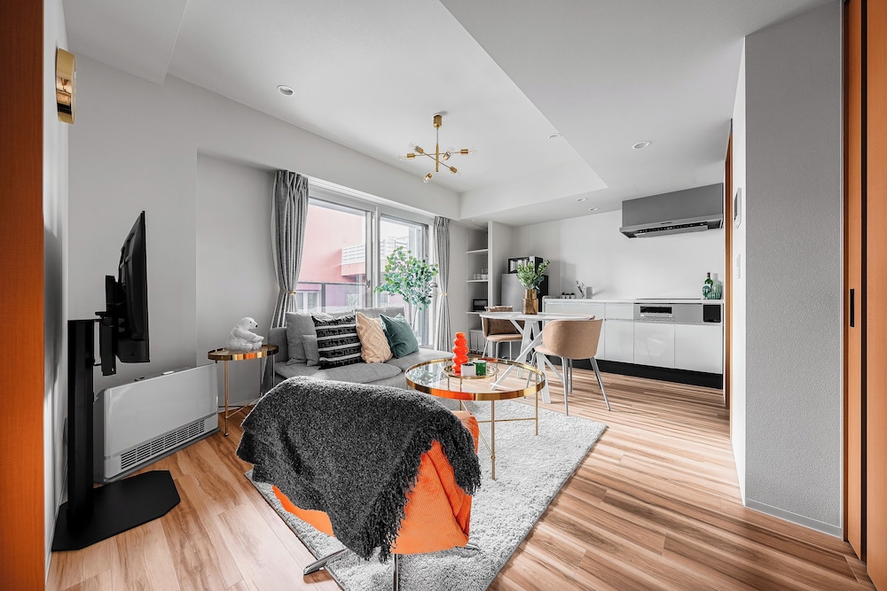 アパートメント リビング エリア2 | MONDOMIO ODORI 901