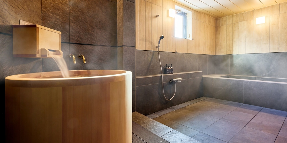 デュープレックス ベッド (複数台) 禁煙 ([E]6Single/hotspringbath,Dog Friendly) バスルーム1 | Rakuten STAY VILLA 草津温泉