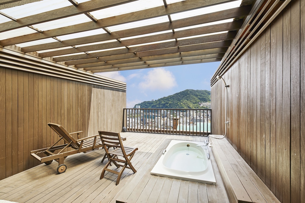 絶景 オーシャンビュー露天風呂付テラスダブル 禁煙 (58sqm) バルコニーからの眺望0 | リラックスリゾートホテル