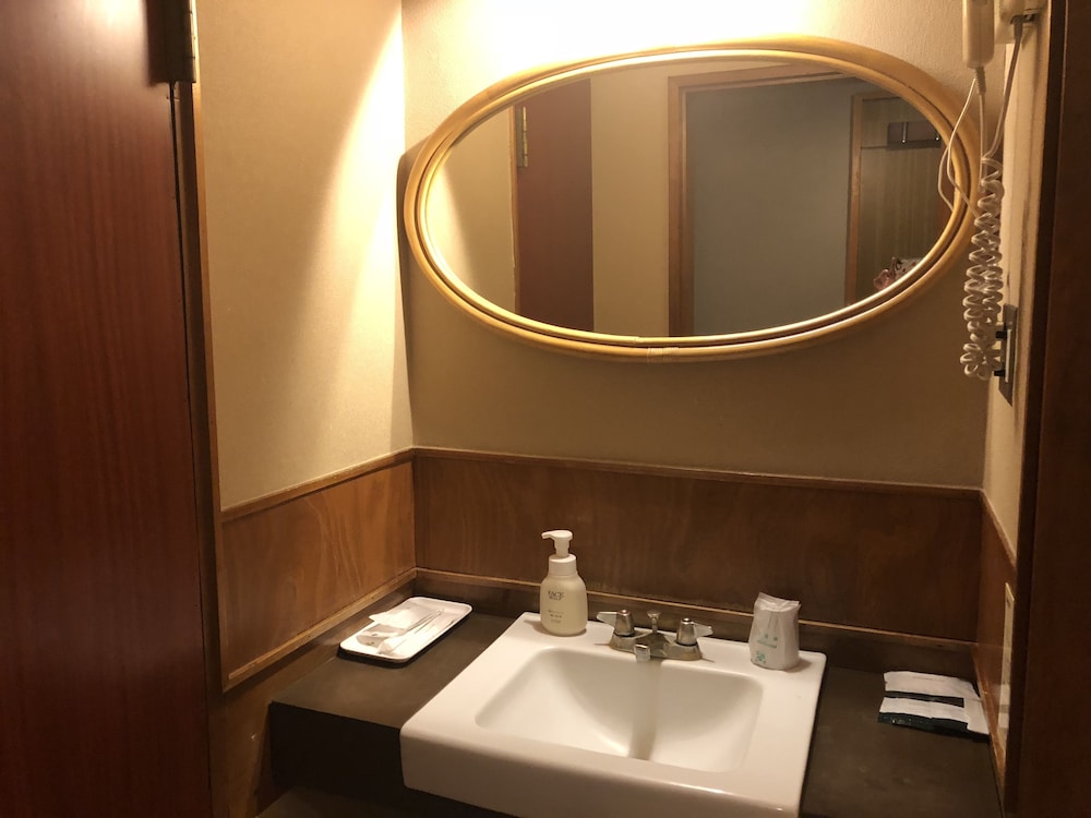 和室 デラックス ツインルーム バスルームのシンク0 | ホテル江戸屋