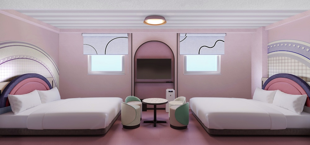 2025年3月リニューアル [禁煙] -DREAMY-コンセプトツインルーム / ベイホテル棟 客室1 | CVS・BAY HOTEL