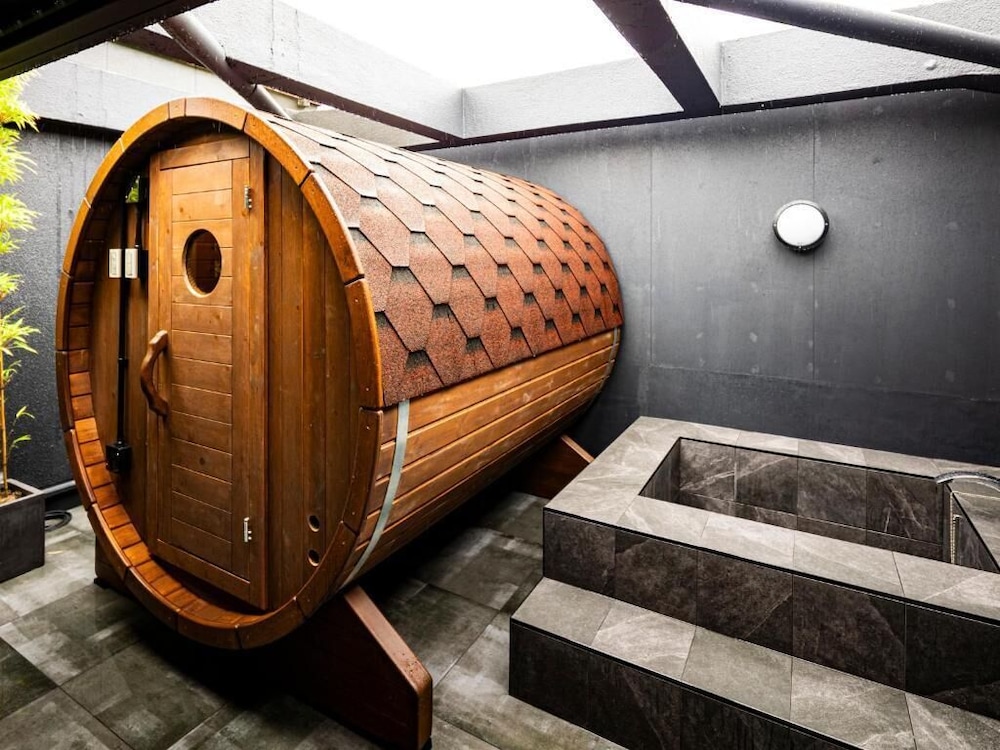 TYPE E / 2BED / With High Barrel Sauna / Terrace 禁煙 施設の敷地3 | 十二HOTEL
