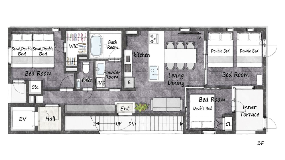 ラグジュアリー アパートメント フロアマップ0 | SLL Urban Suites Ebisu