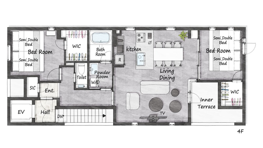 ラグジュアリー アパートメント フロアマップ0 | SLL Urban Suites Ebisu