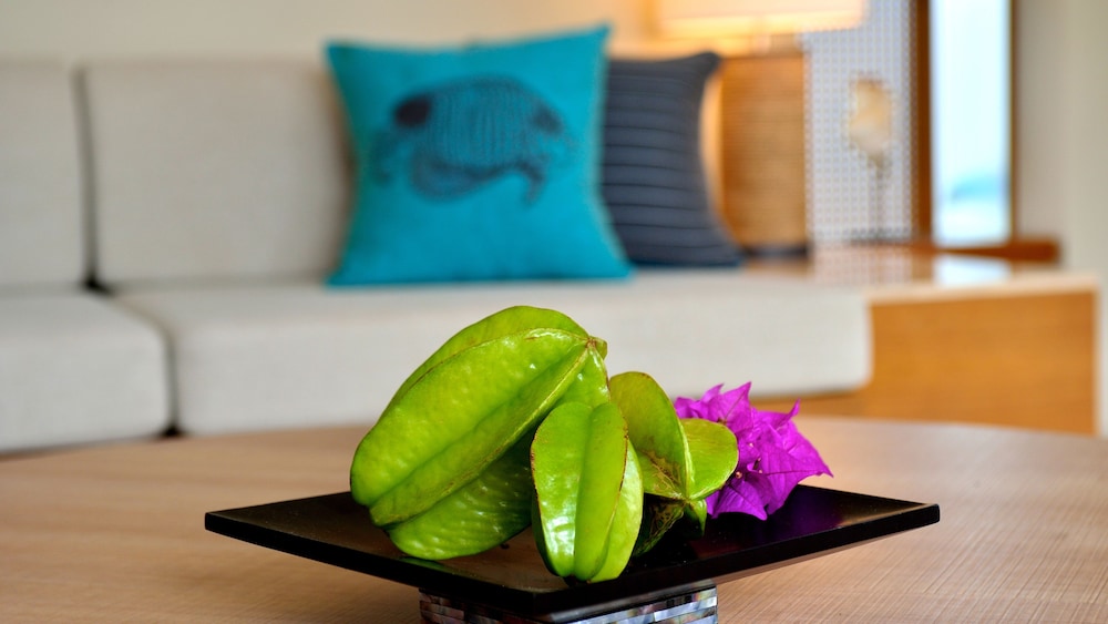 クラブプールヴィラ　1ベッドルーム　キング　禁煙 リビング エリア1 | ジ・ウザテラス ビーチクラブヴィラズ