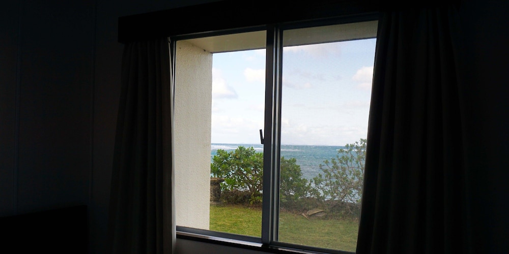 スタンダード ツインルーム 共用バスルーム オーシャンビュー 1階 禁煙 バルコニーからの眺望0 | ホテルオーシャンズ今帰仁