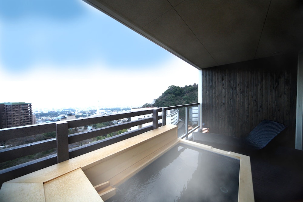 月ノ想 メゾネットタイプ (露天風呂付) 禁煙 部屋からの景観0 | 別府観海寺温泉 旅亭松葉屋