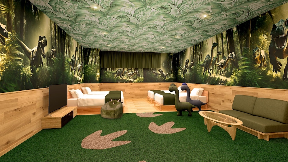 [禁煙] スーペリア洋室フォース恐竜ルーム 内風呂なし(眺望なし) | 大江戸温泉物語Premium 青雲閣