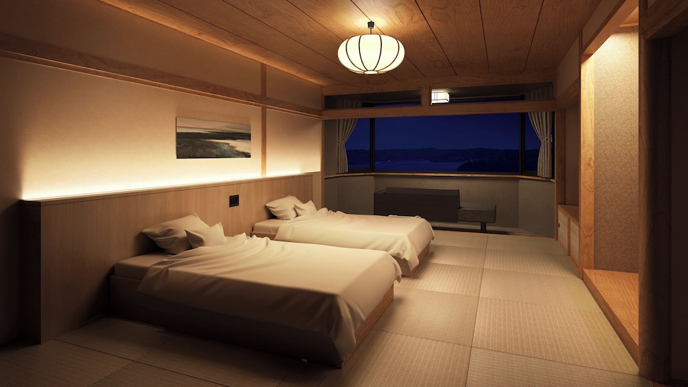 [禁煙] スタンダード和ベッドツイン 内風呂あり | 大江戸温泉物語Premium 志摩彩朝楽