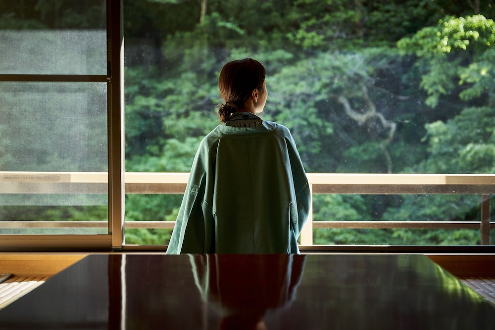 和室10畳、ベットルーム、専用露天風呂付客室 部屋からの景観0 | Shima-Onsen Toshimaya