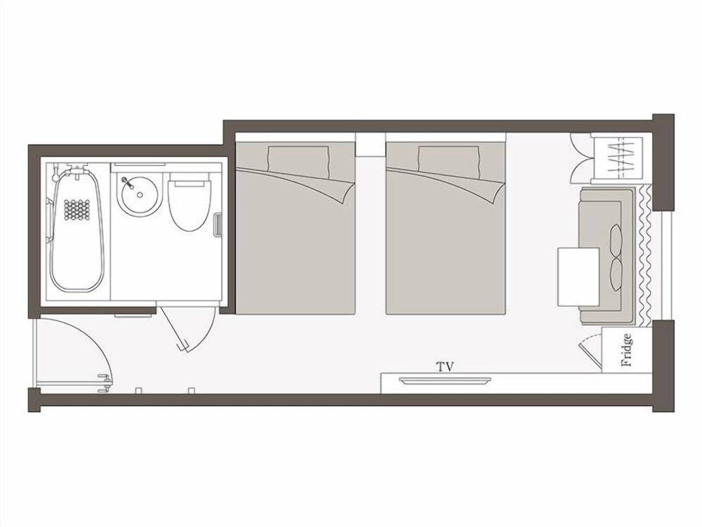 スタンダードツイン (喫煙可) 客室1 | 三井ガーデンホテル京橋
