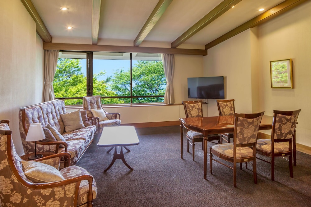 露天風呂付特別和洋室カトレア バルコニーからの眺望0 | 那須温泉 山楽