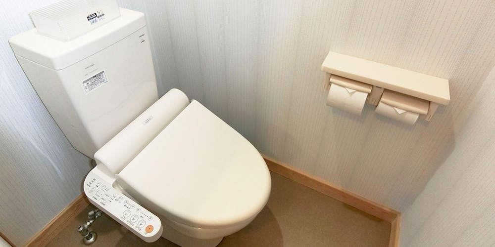 和洋室5人部屋 202号室 禁煙 冷蔵庫 Wi-Fi バスルームの設備0 | 湯楽庵 みやざき