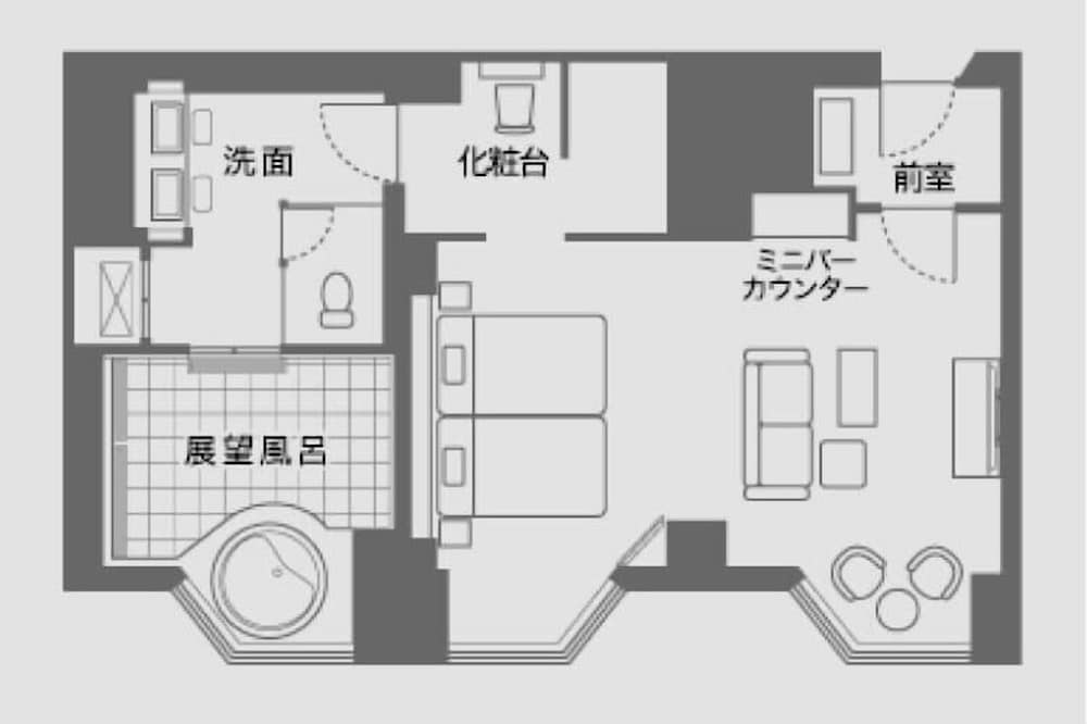 スイート 禁煙 スパ浴槽 バスルーム2 | 祝いの宿 登別グランドホテル