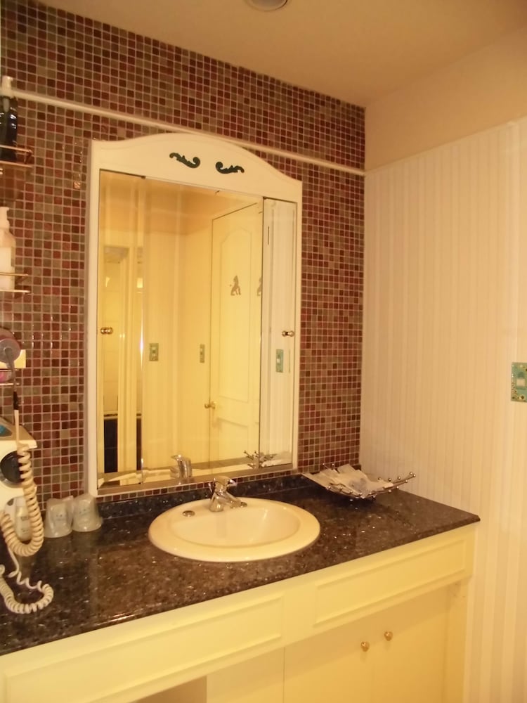 スタンダード ツインルーム (2 Single Size Beds) バスルームのシンク0 | HOTEL DD 香芝店