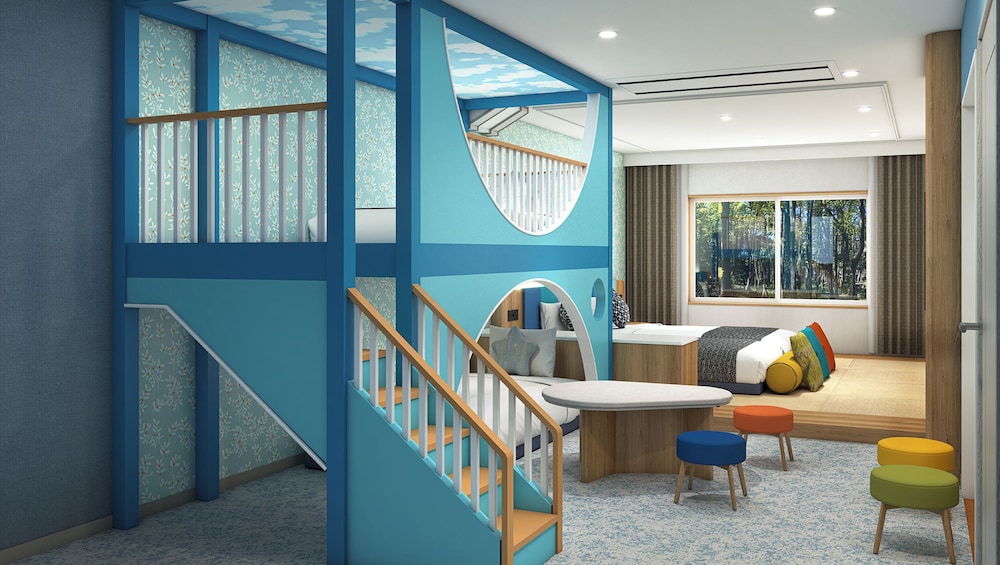 (ペット同伴不可)リニューアル キッズルーム 1F 禁煙 (3歳以下のお子様は添い寝となり無料の為, 検索時の予約人数に含めないで下さい) 客室1 | シーガイア・フォレスト・コテージ