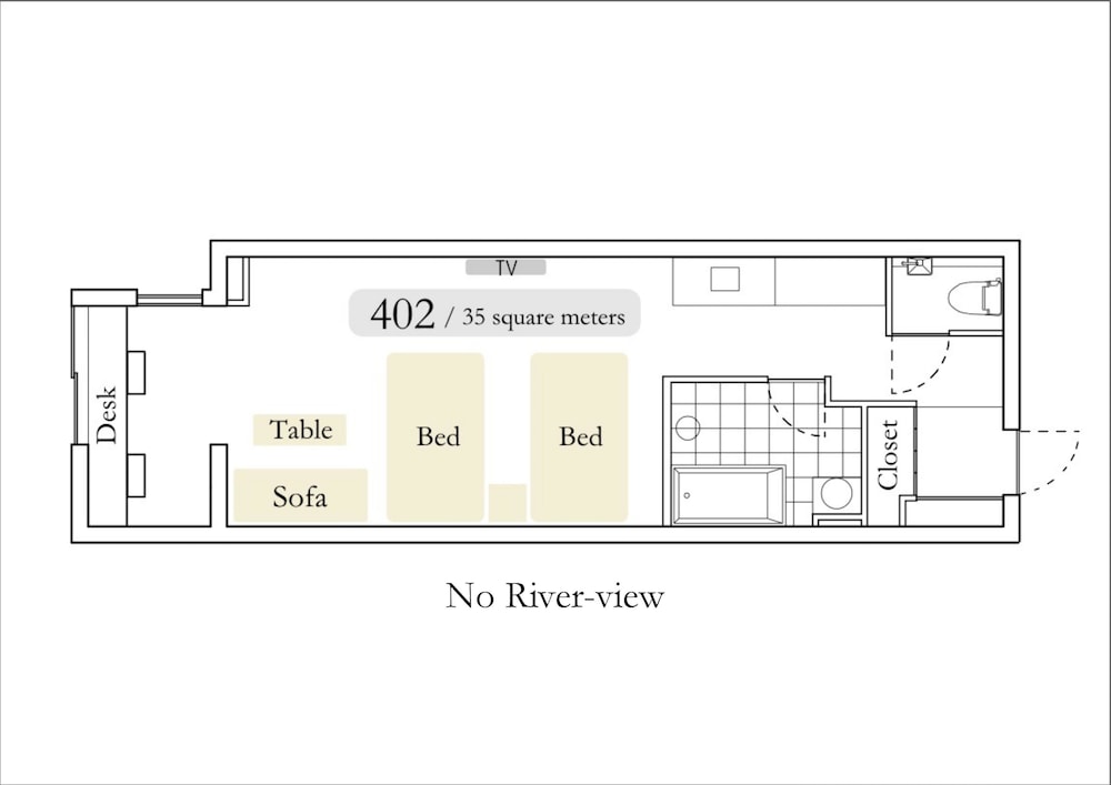 ツインルーム ストリートビュー フロアマップ0 | 葵 HOTEL KYOTO