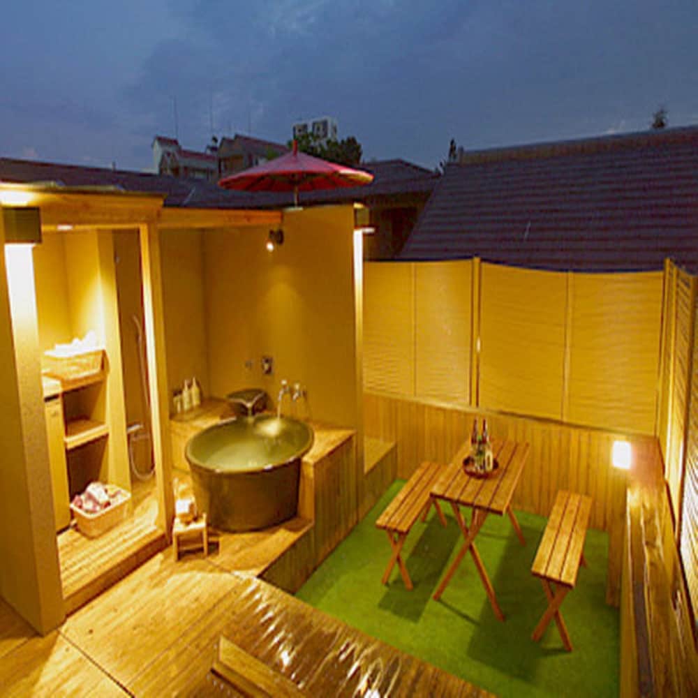 露天風呂付客室 夜叉神 バスルーム0 | 銘庭の宿 ホテル甲子園