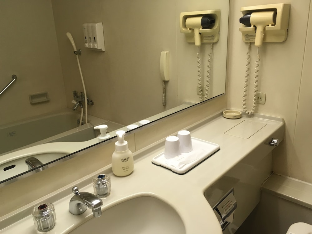 デラックス ツインルーム 禁煙 (Deluxe Twin Room, Non Smoking) バスルームのシンク0 | オースタット国際ホテル多治見