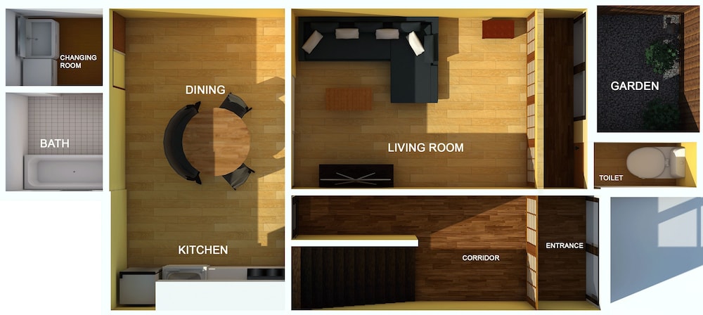 一棟貸し (Aki House) フロアマップ1 | Shiki Homes 秋