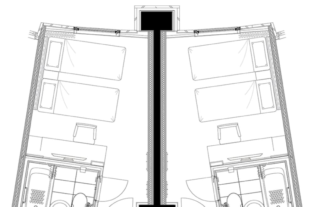 アジョイニングルーム(隣室確約ツインルーム 2部屋)（禁煙） | プレミアホテル -CABIN PRESIDENT- 大阪