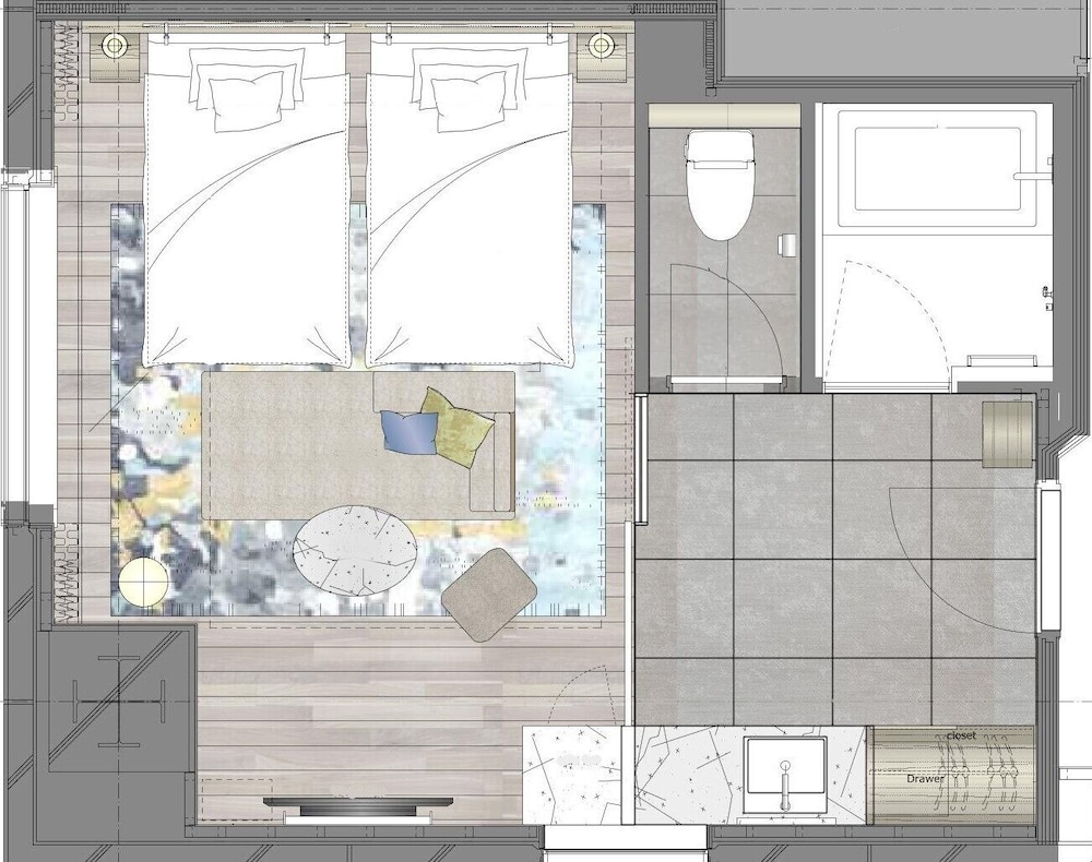 [最上階] スーペリアコーナーツイン 禁煙　ラウンジ利用付 客室1 | JR九州ステーションホテル小倉