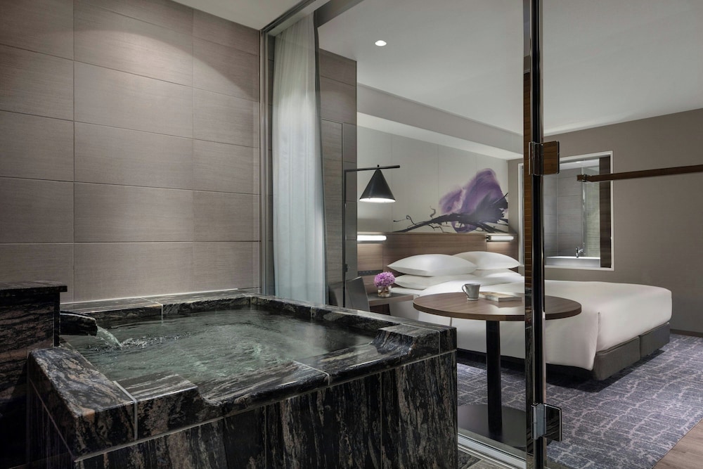 温泉ビューバス付 シングルベッド2台 禁煙 レイクビュー バスルーム1 | 琵琶湖マリオットホテル