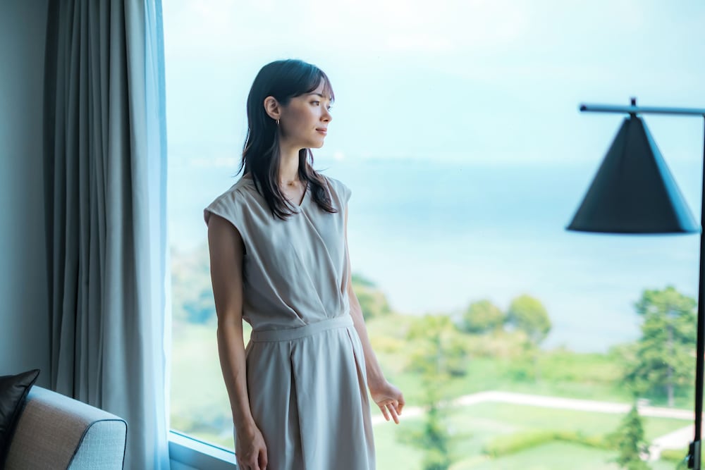 スーペリアルーム キングベッド1台 禁煙 シティビュー 部屋からの景観0 | 琵琶湖マリオットホテル