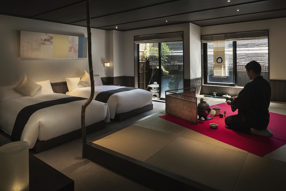 デラックス ツインルーム 1 ベッドルーム 浴槽 客室6 | THE JUNEI HOTEL 京都 御所西