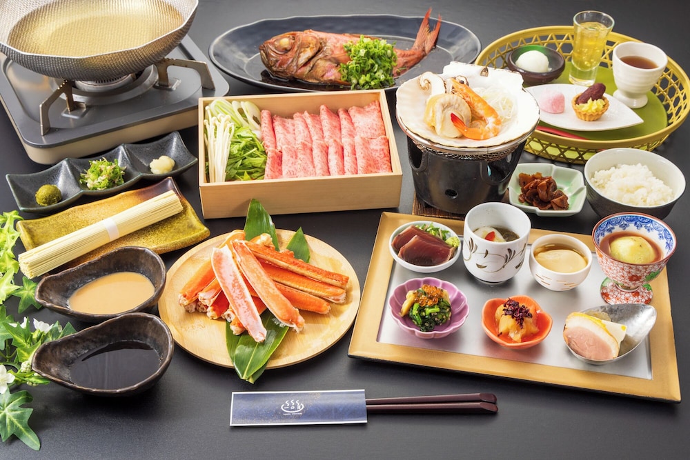 殻付きずわいがにお夕食プラン&朝食つき露天風呂付ツイン和室 禁煙 | ススキの原 一の湯