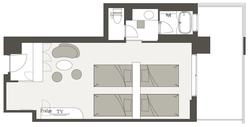 プラナフォース (禁煙) 4名様 客室8 | 三井ガーデンホテルプラナ東京ベイ