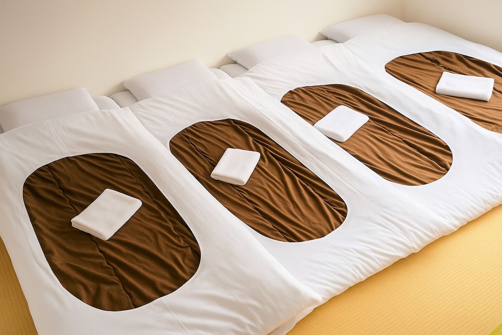 和室 4名利用 共有バスルーム 客室3 | サクラホテル日暮里